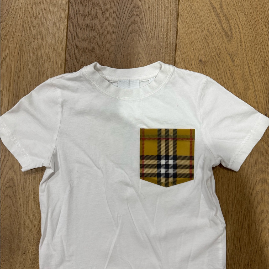 Burberry White Cotton T-Shirt